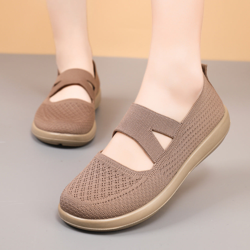 Damen Bequeme Slip-On City-Sneaker mit atmungsaktivem Obermaterial EB