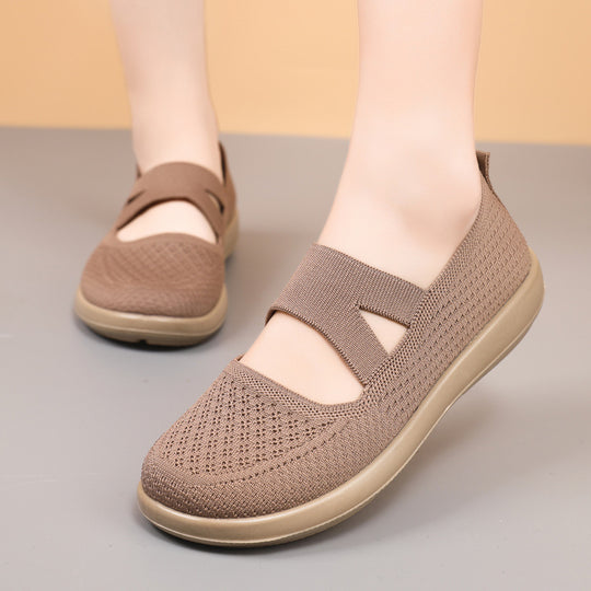 Damen Bequeme Slip-On City-Sneaker mit atmungsaktivem Obermaterial EB