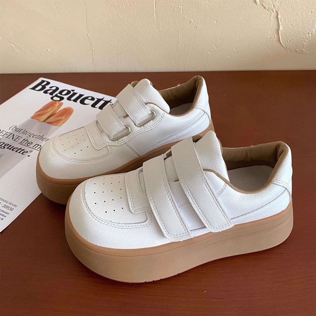 Damen Plattform-Sneaker mit verstellbaren Klettverschlüssen und sportlichem Design EB