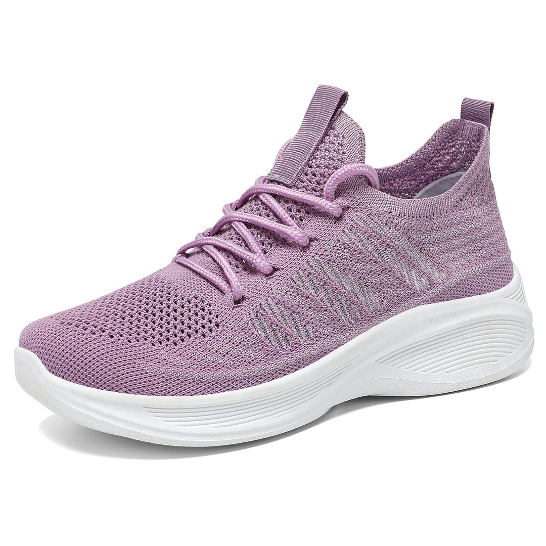 Damen Sportliche Knit-Sneaker mit elastischem Design EB