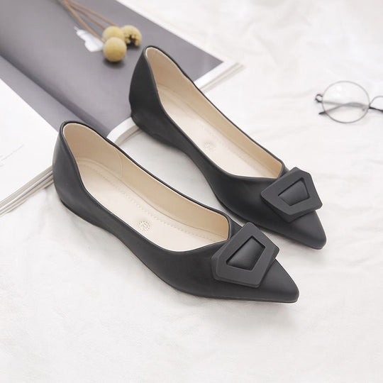 Damen elegante Ballerinas mit modischem Riemendesign und komfortablem Fußbett EB