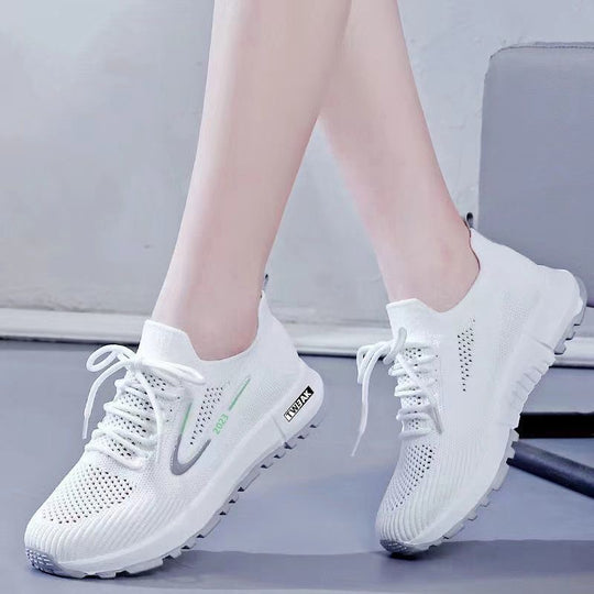 Damen Sportliche Lauf- und Sneakerschuhe mit atmungsaktivem Obermaterial EB