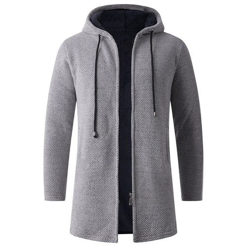 Herren lässige Kapuzenjacke mit weichem Innenfutter EB