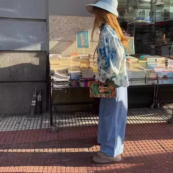 Damen Modische halbärmelige Bluse mit voluminösen Ärmeln EB