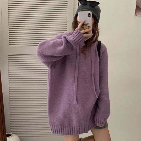 Damen Kapuzenpulli im Oversized-Design EB