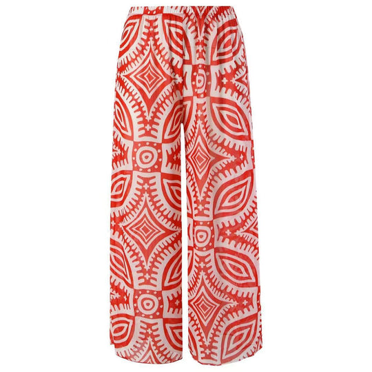 Damen Einteiler Badeanzug mit asymmetrischem Schnitt und eleganter Palazzo-Hose EB