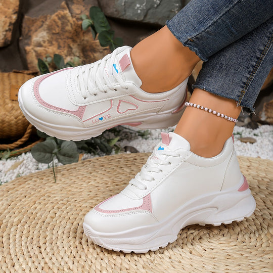 Damen Sportliche Sneakers mit verstärkter Dämpfung und modischem Design EB
