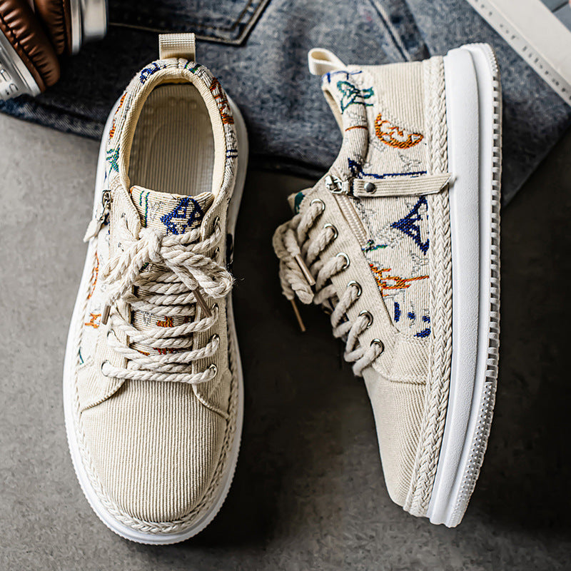 Damen Sportliche Sneaker mit einzigartigem grafischem Muster und dämpfender Sohle EB