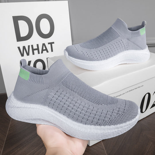 Damen Sneakers mit elastischem Strick-Obermaterial und rutschfester Sohle EB
