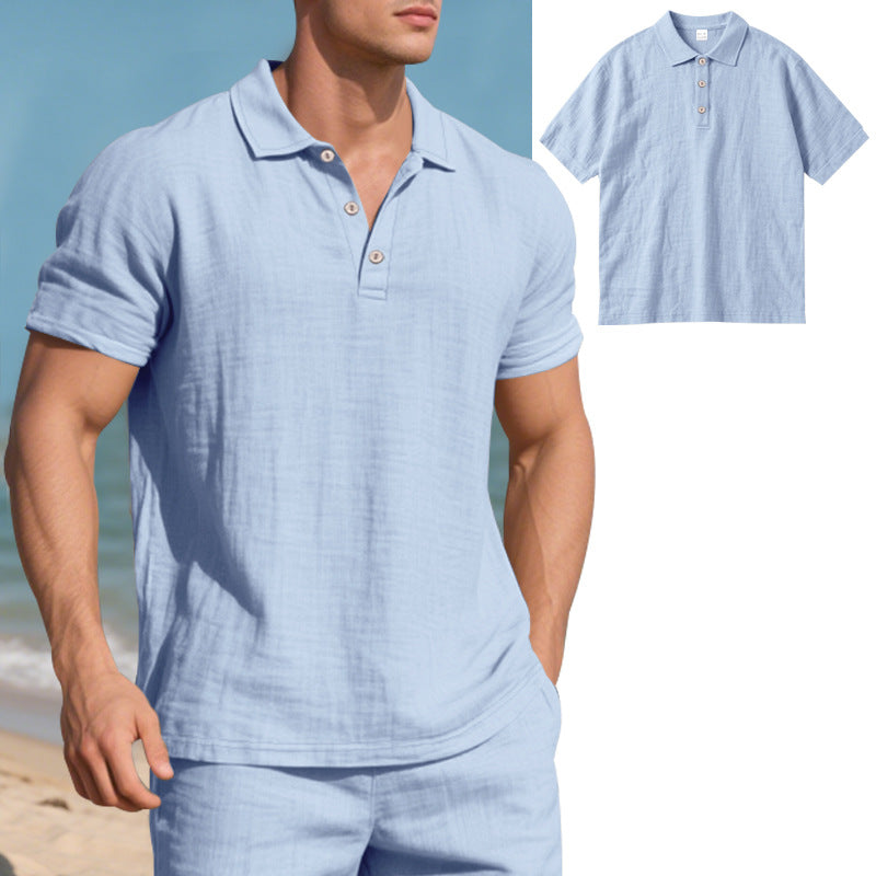 Herren Poloshirt mit atmungsaktiver Struktur und klassischem Kragen EB