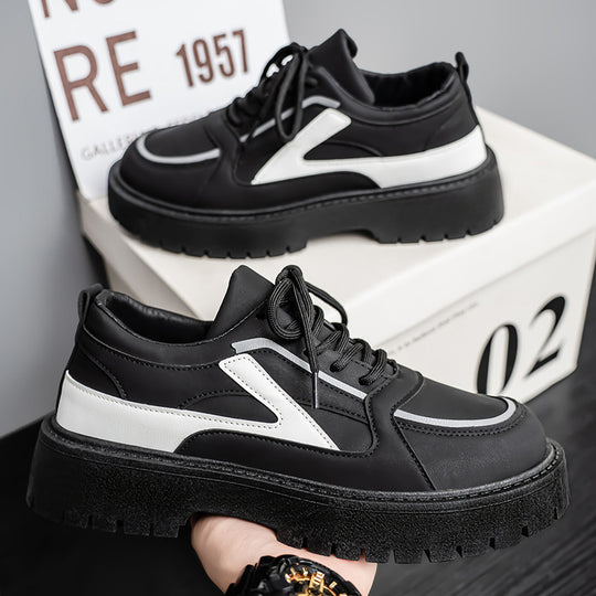 Damen sportliche Sneakers mit modischem Kontrastdesign EB
