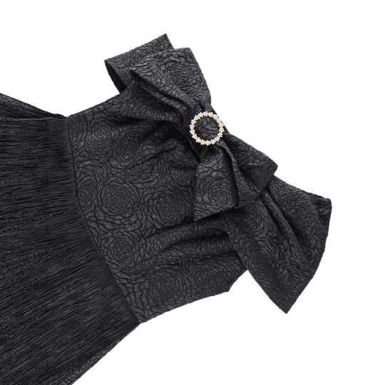 Damen glamouröses Abendkleid mit Rüschen und Fransen EB