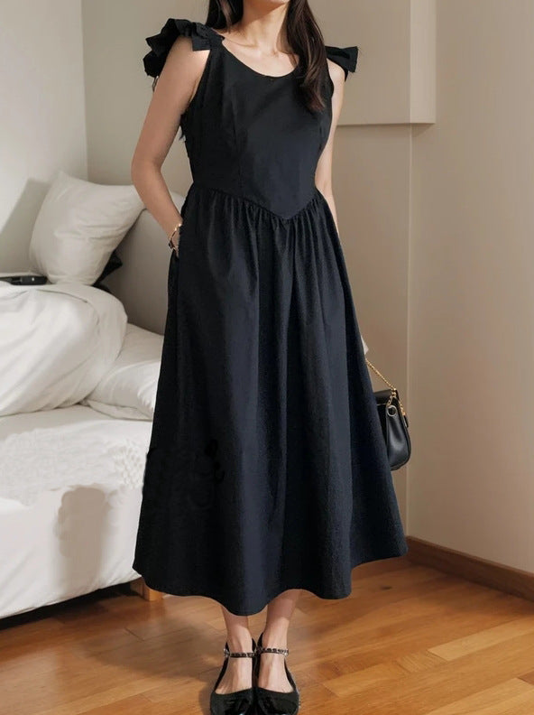 Damen Maxikleid mit Rüschendetails und empfohlener Passform EB
