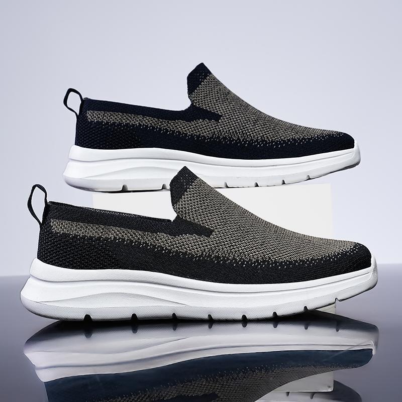 Damen Bequeme Slip-On Sneakers mit strukturierter Konstruktionsart EB