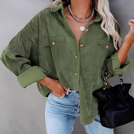 Damen Utility-Jacke mit detailreicher Knopf- und Taschenverarbeitung EB