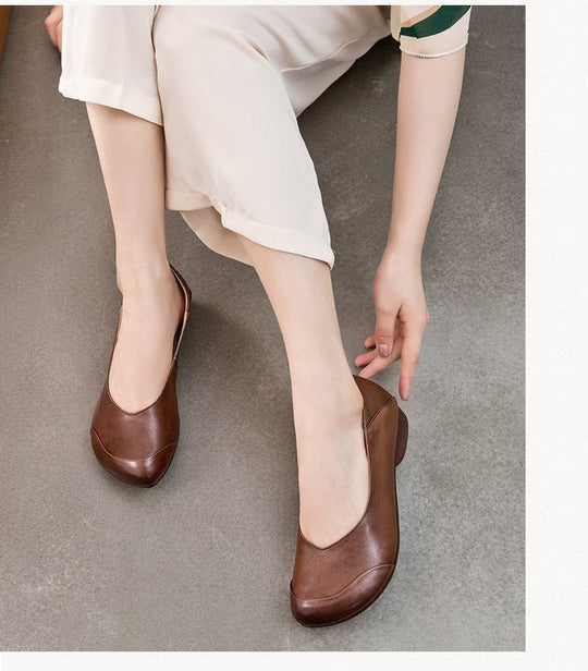Damen nan elegante Slipper-Ballerina mit ergonomischem Komfortfußbett und dezenter Ziernaht EB