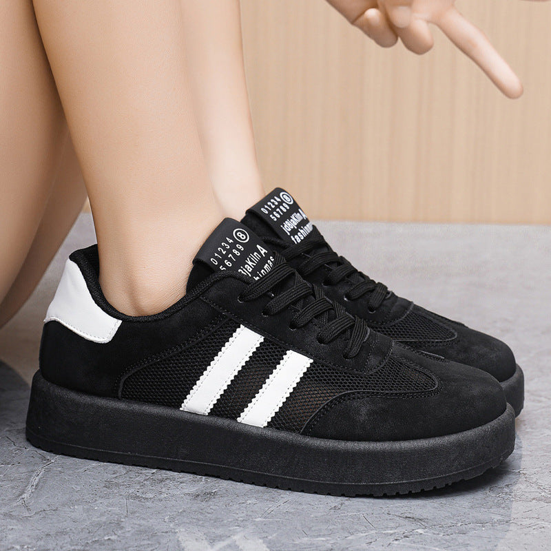 Damen Sportliche Sneaker mit flexibler Sohle und atmungsaktiver Mesh-Oberfläche EB