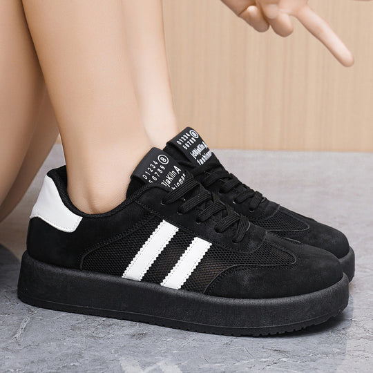 Damen Sportliche Sneaker mit flexibler Sohle und atmungsaktiver Mesh-Oberfläche EB