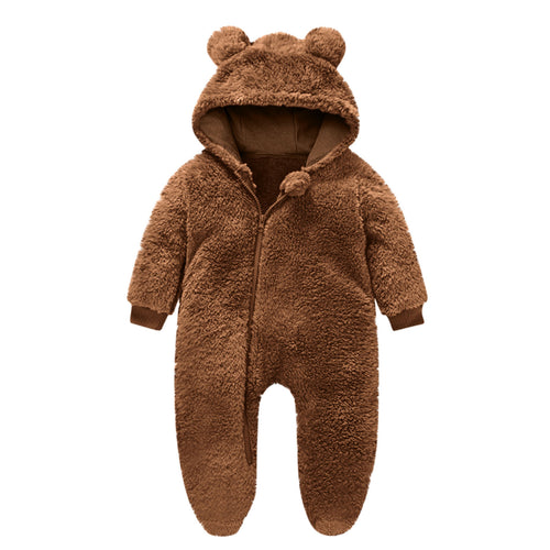 Kleinkind Fleece Overall mit Bärenohren EB