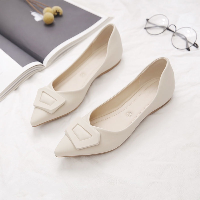 Damen elegante Ballerinas mit modischem Riemendesign und komfortablem Fußbett EB