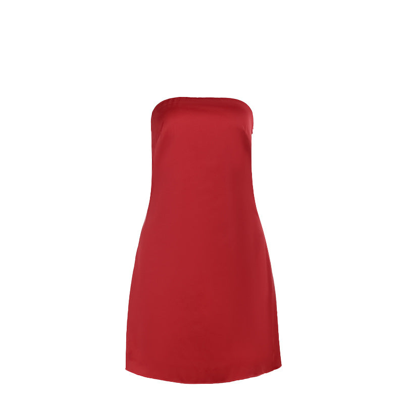 Damen ärmelloses Minikleid im schlichten Design EB