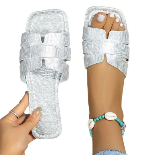 Damen modische Strand-Sandalen mit schickem Riemendesign EB