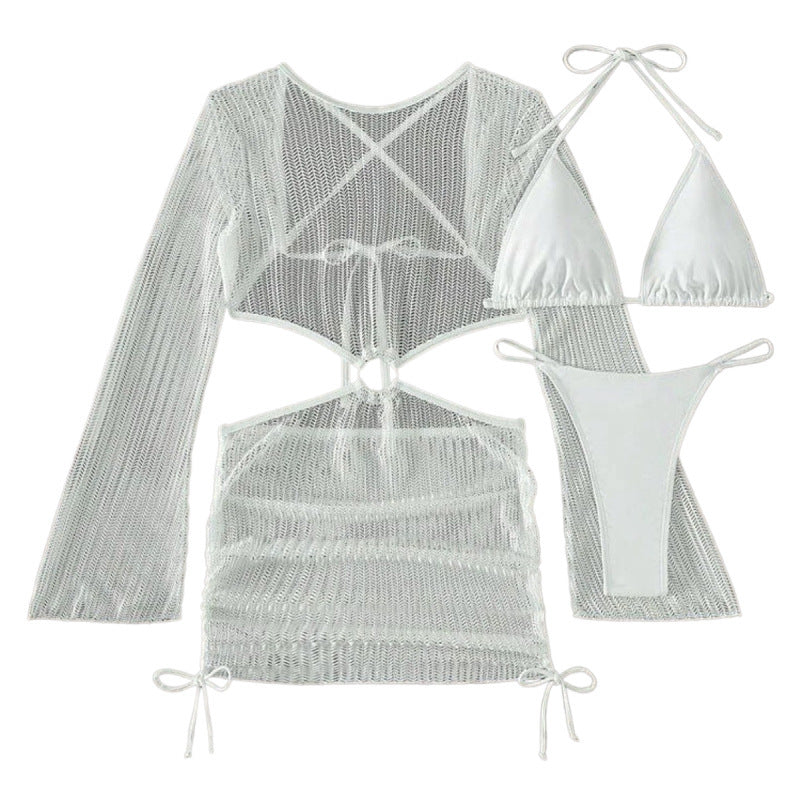 Damen Cut-Out Strandkleid EB