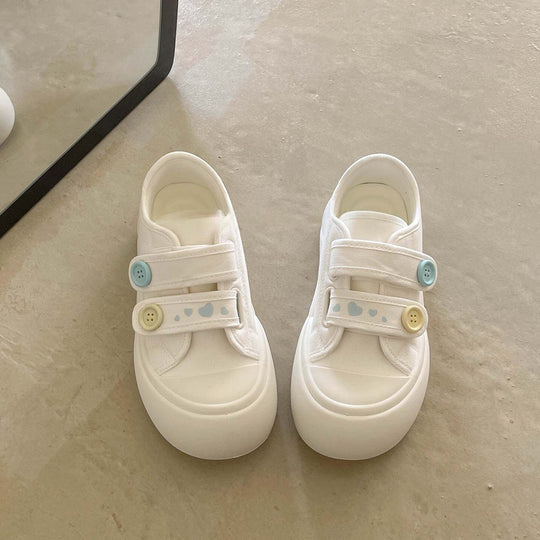 Damen bequeme und verspielte Sneaker mit Klettverschluss von EB