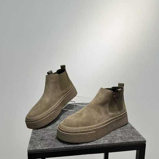 Damen hochgezogene Chelsea-Boots mit rutschfester Sohle und weichem Obermaterial EB