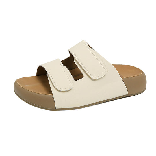 Damen Bequeme Clogs mit verstellbaren Klettverschlüssen und anatomischem Fußbett EB