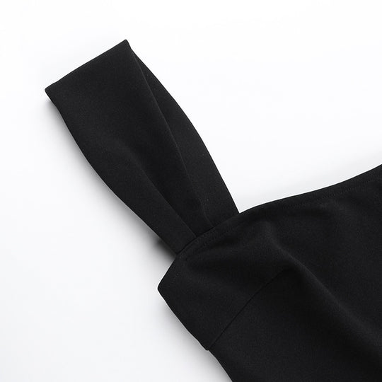 Damen Minikleid mit elegantem Bleistiftstil und dekorativem Gürtel EB