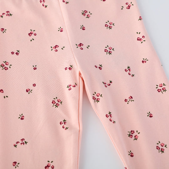 Mädchen Leggings mit zarten Blumenmustern EB