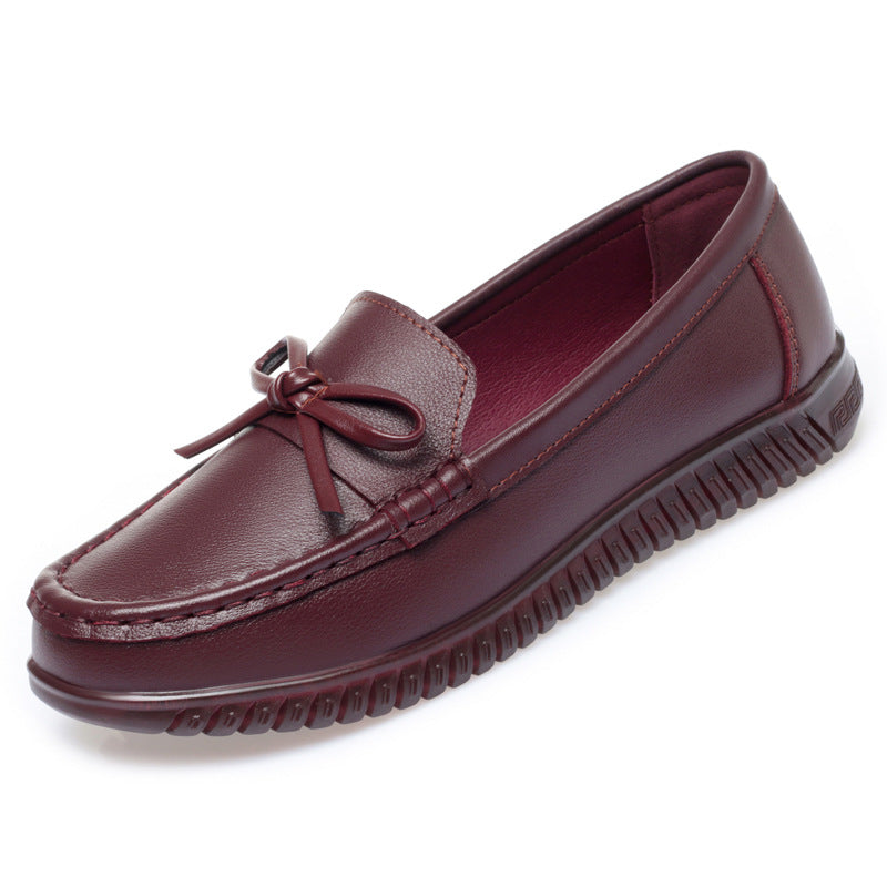 Damen Elegante Mokassins mit modischem Schleifendetail und rutschfester Sohle EB