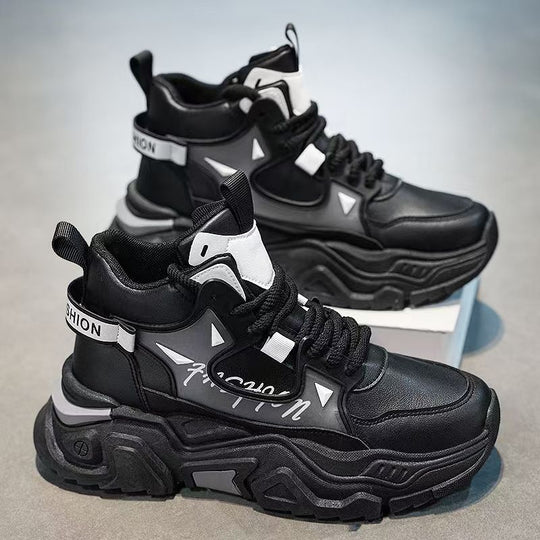 Damen Sportliche High-Top Sneakers mit modischer Zehenkappe und rutschfester Sohle EB