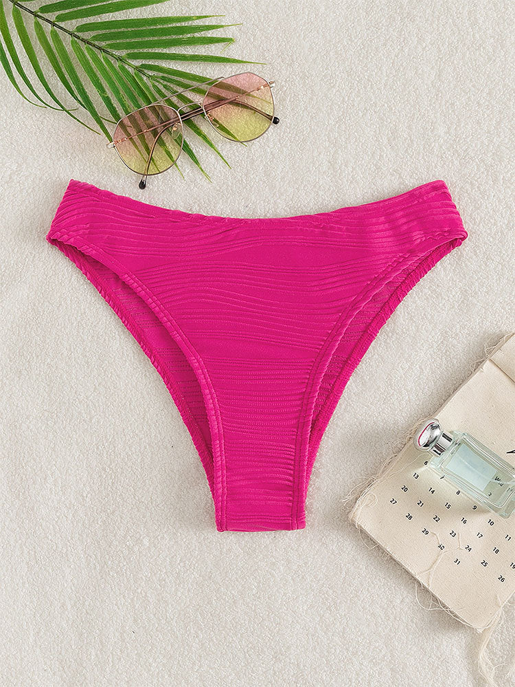 Damen Bikinislip mit modernem Rippendesign EB