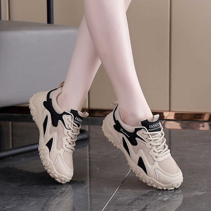 Damen Sportliche Sneakers mit rutschfester Sohle und atmungsaktivem Netzdesign EB