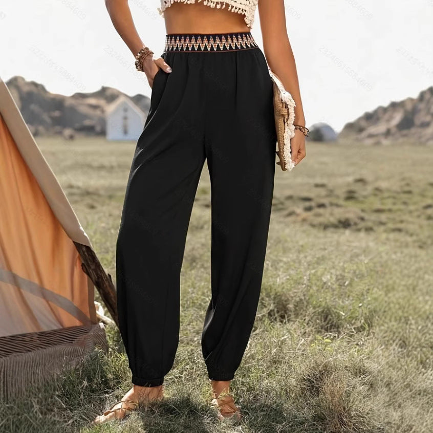 Damen Komfortable Freizeithose mit hohem Bund EB