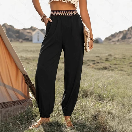 Damen Komfortable Freizeithose mit hohem Bund EB