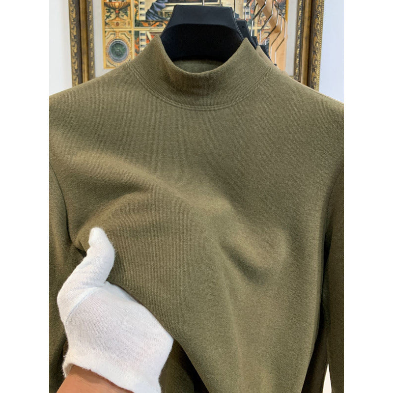 Damen Stehkragen Pullover aus weicher Baumwollmischung EB