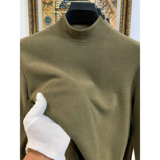Damen Stehkragen Pullover aus weicher Baumwollmischung EB