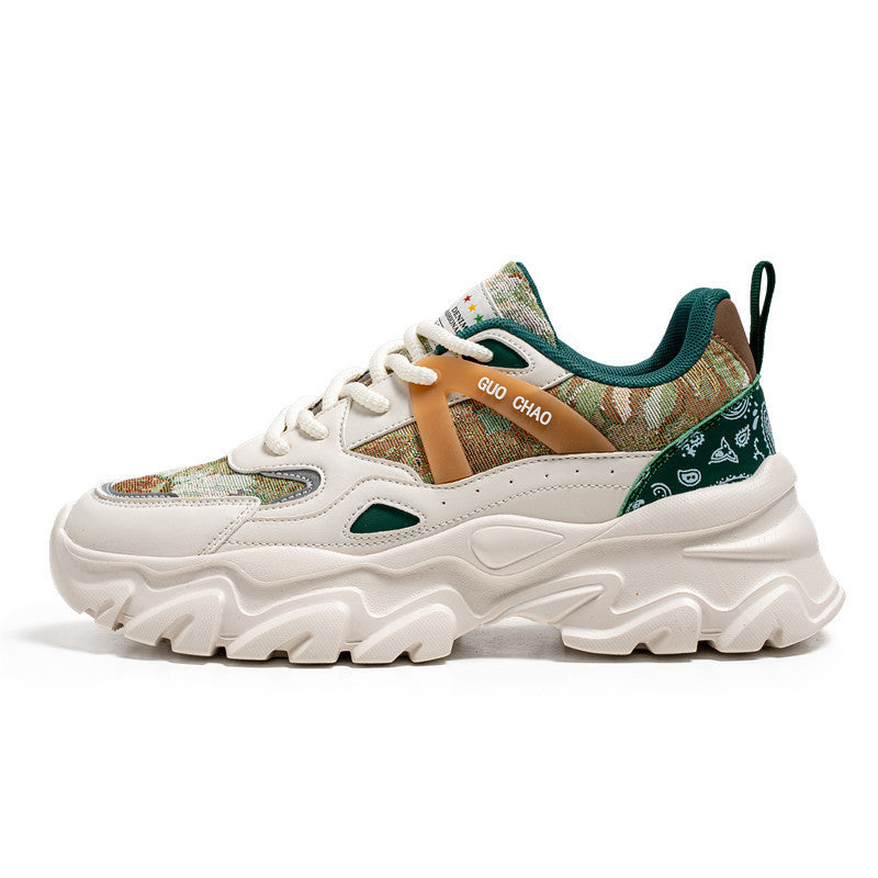 Damen Sportliche Chunky Sneakers mit atmungsaktiver Obermaterialkombination EB