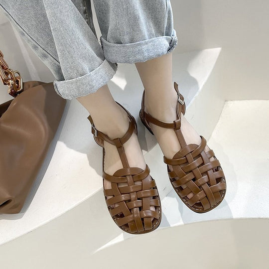 Damen Komfortable und atmungsaktive Zehentrenner-Sandalen EB