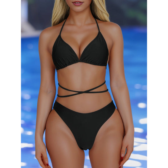 Damen Triangel-Bikini mit verstellbaren Bändern und elegantem Schnitt EB