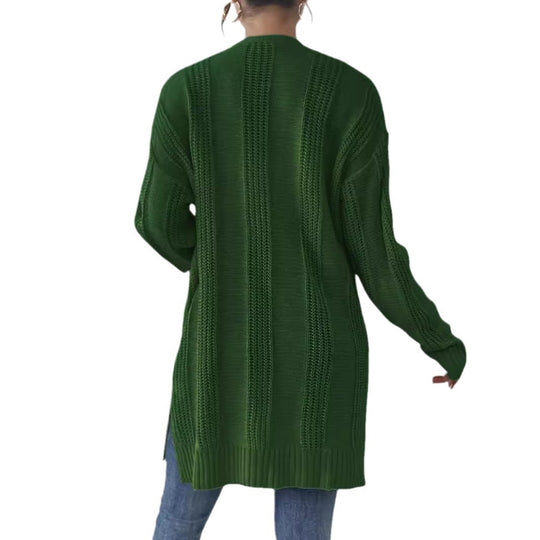 Damen Grobstrick Cardigan mit praktischen Taschen und lässigem Schnitt EB