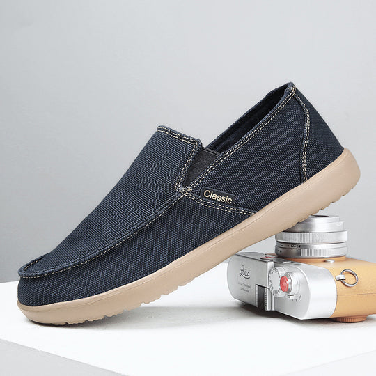 Damen Bequeme Slip-On Schuhe aus atmungsaktivem Material EB