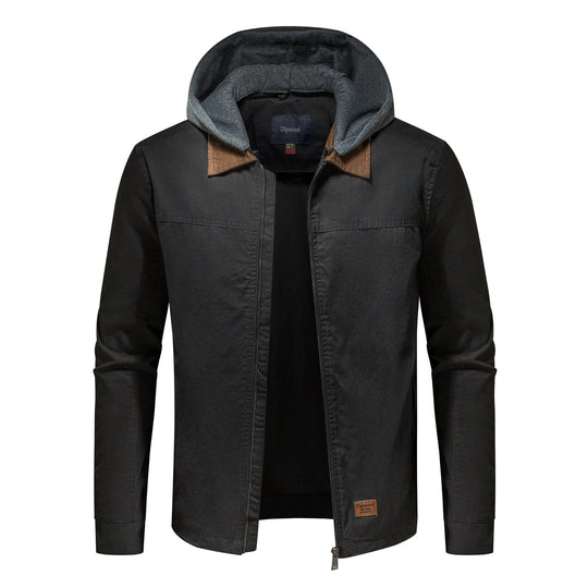 Herren Utility-Jacke mit abnehmbarem Hoodie EB