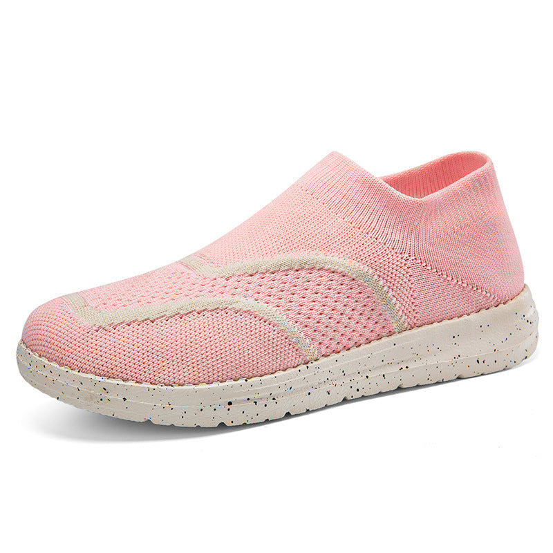 Damen Sportliche Strick-Sneaker mit flexiblem Obermaterial EB
