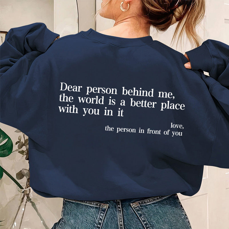 Damen Sweatshirt mit inspirierendem Schriftzug EB