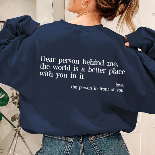 Damen Sweatshirt mit inspirierendem Schriftzug EB
