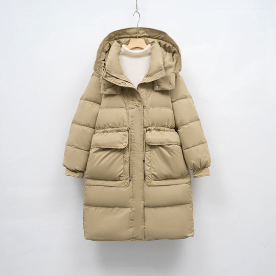 Damen isolierte Winterjacke mit verstellbarem Bund EB